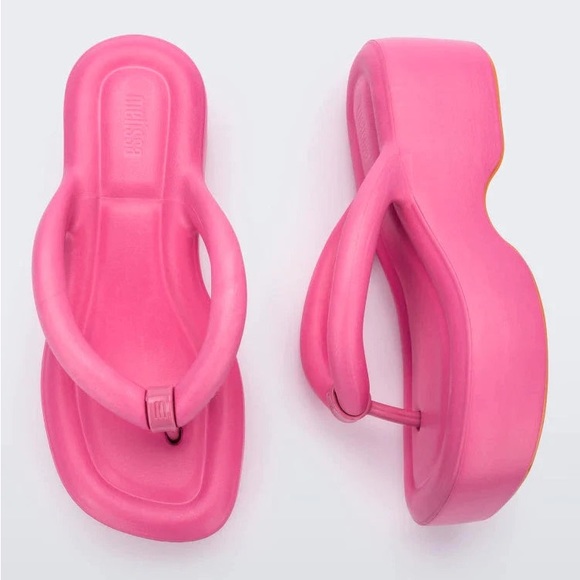 NEW Melissa Free Platform Light As Air Platform Thong Flip Flop - Picture 3 of 7